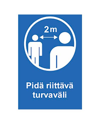 Hold tilstrækkelig sikkerhedsafstand, Ibond, 200x300mm
