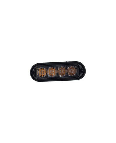 LED-niveauindikator 1x4, gul, 12-24V
