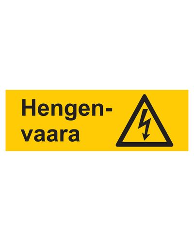 Livsfare, Klistermærke, 400x200 mm