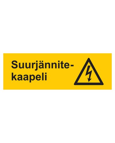 Højspændingskabel, Klistermærke, 400x200 mm