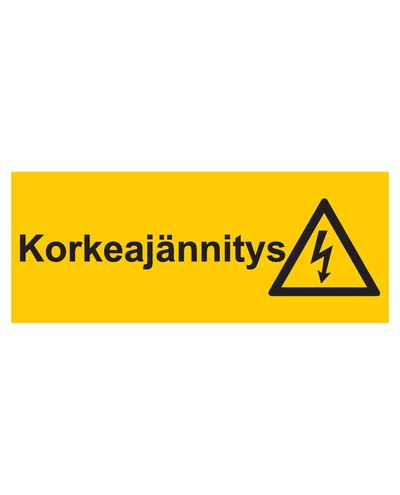 Højspænding, klistermærke, 400x200 mm