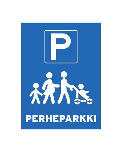 Familieparkeringsplads, Ibond, 200x300mm