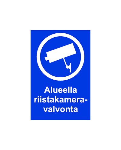Vildtkameraovervågning i området, klistermærke, 200x300 mm