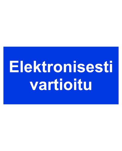 Elektronisk beskyttet, Klistermærke, 400x200 mm