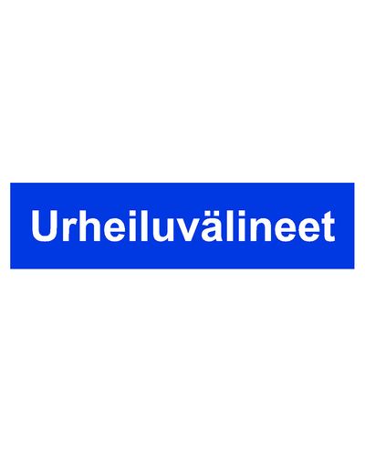 Sportsudstyr, klistermærke, 400x100 mm Sportsudstyr, klistermærke, 400x100 mm