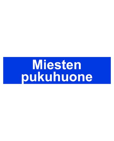 Herreomklædningsrum, klistermærke, 400x100 mm
