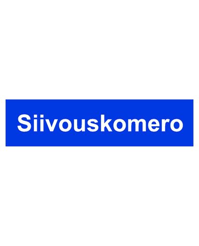 Rengøringsskab, klistermærke, 400x100 mm Rengøringsskab, klistermærke, 400x100 mm