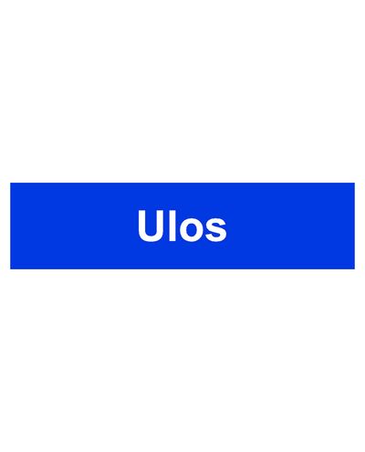 Ud, Klistermærke, 400x100 mm