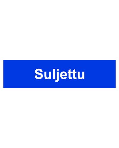 Lukket, klistermærke, 400x100 mm