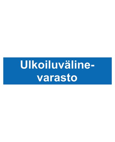 Opbevaring af udendørsudstyr, klistermærke, 400x100 mm