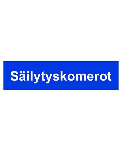 Opbevaringsskabe, Klistermærke, 400x100 mm