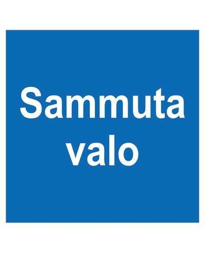Sluk lyset, klistermærke, 400x100 mm