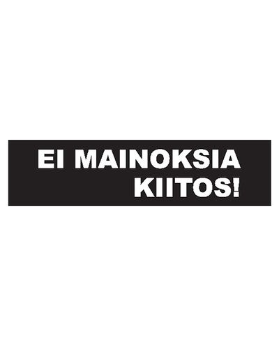 Ingen reklamer tak, klistermærke, 200x50 mm
