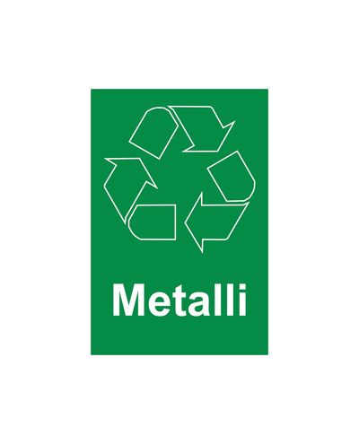 Metal, klistermærke, 200x300 mm