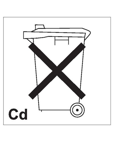 Cd, klistermærke, 200x200 mm Cd, klistermærke, 200x200 mm