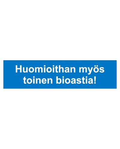 Bemærk også den anden biobeholder, Klistermærke, 400x200 mm