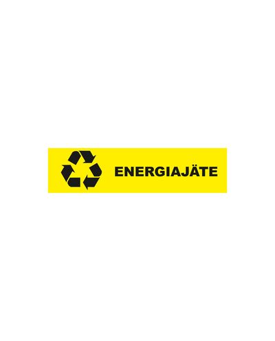 Vejledning til energispild, plastik 1 mm, 400 x 100 mm