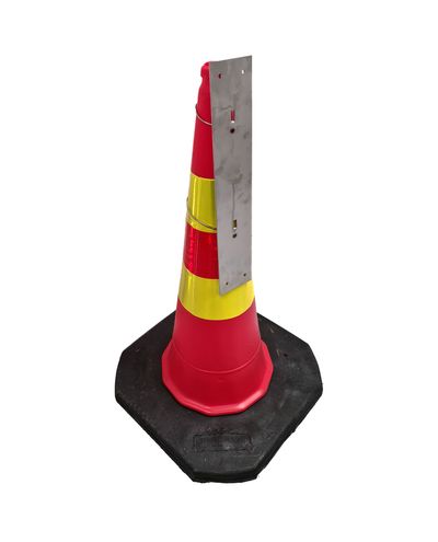 Trafikskiltkegleholder i rustfrit stål