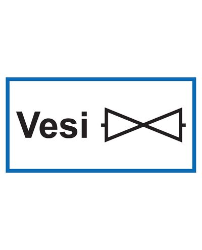Vandbarriere, klistermærke, 400x100 mm