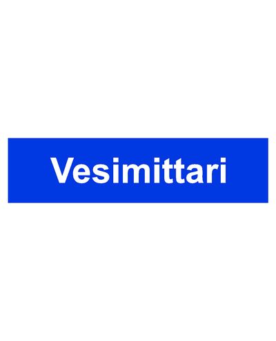 Vandmåler, klistermærke, 400x100 mm