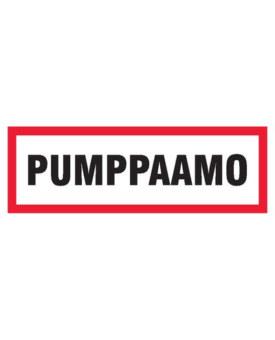 Pumpestation, klistermærke, 400x100 mm Pumpestation, klistermærke, 400x100 mm