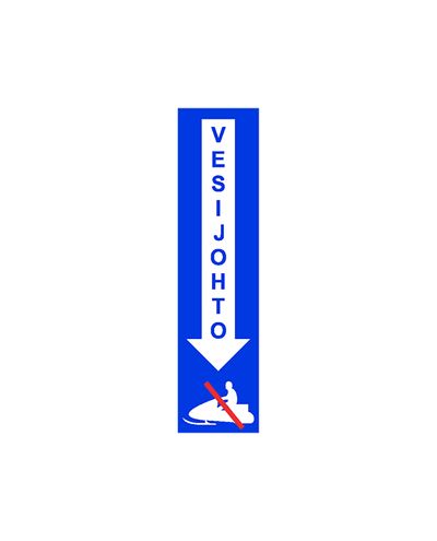 Vandrør, klistermærke, 50x150 mm
