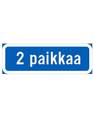 H24/H25 Tekstil Ekstra plade, aluminium (R1 film / ELY montering, blå/hvid)