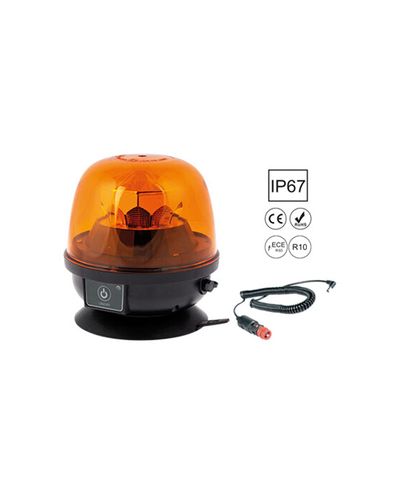 LED-blinklys M8, genopladeligt, magnetisk montering