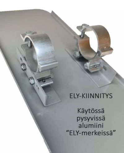 Aluminiumsbeslag 60 mm, ELY-fastgørelse