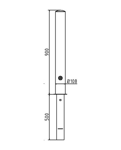 Pullert basic Ø108mm aftagelig
