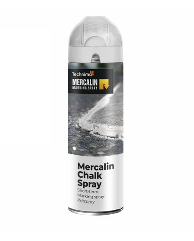 Markeringsmaling, kalkspray, hvid