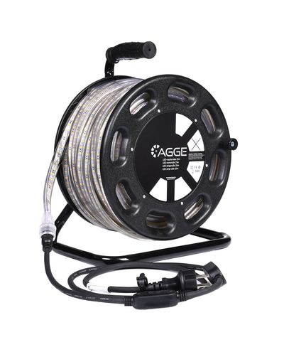 LED-stribe på spole / Arbejdslampe 230V, 1500 lm/m, 25m