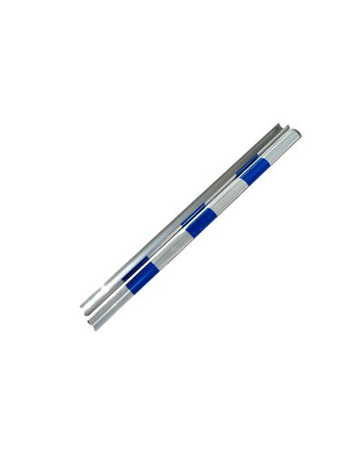 Plastikstolpereflektor R3 1300 mm blå/hvid