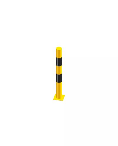 Bolt-on styrtpullert, gul/sort, Ø101mm / 1000m Bolt-on styrtpullert, gul/sort, Ø101mm / 1000m