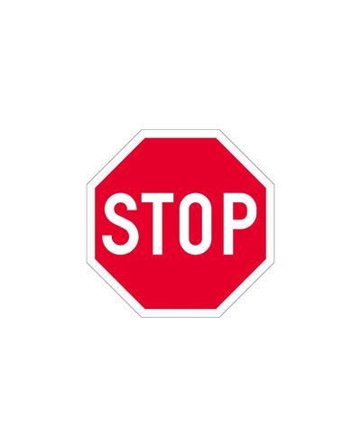 B6 Obligatorisk stop 600 mm, aluminium (R2-film / ELY-beslag)