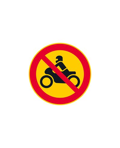 C6 Kørsel på motorcykel forbudt, aluminium (R2-film / ELY-beslag) C6 Kørsel på motorcykel forbudt, aluminium (R2-film / ELY-beslag)