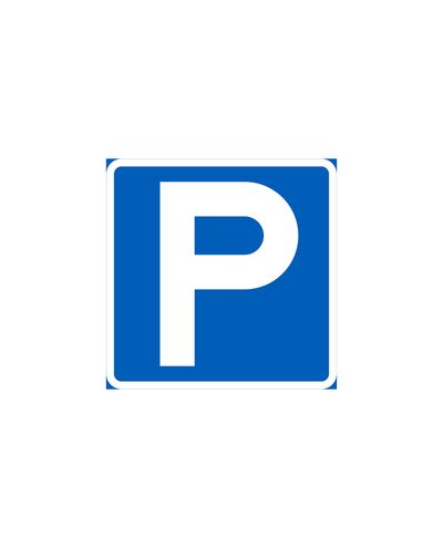 E2 Parkeringsplads, aluminium (R1-film / ELY-beslag)