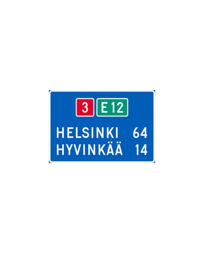 F26 Afstandstavle