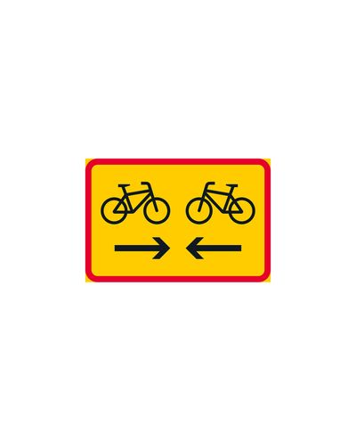 H23.1 Dobbeltrettet cykelsti, aluminium (R2-membran / ELY-beslag) H23.1 Dobbeltrettet cykelsti, aluminium (R2-membran / ELY-beslag)